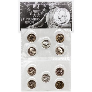 1976 Bicentennial Washington Quarter 5 Coin Collection in Envelope