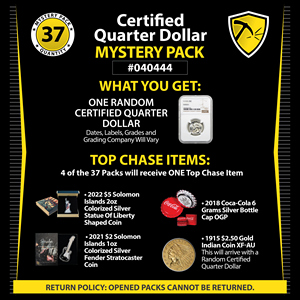 Random Certified Quarter Dollar Mystery Pack #040444