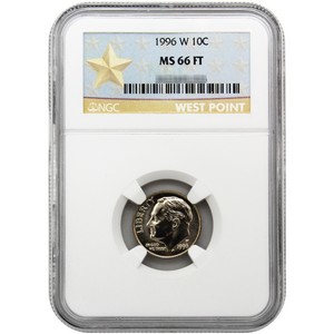 1996-W Roosevelt Dime MS66 FT (Full Torch) NGC 1996-W Roosevelt Dime MS66 FT (Full Torch) NGC