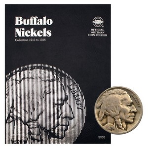 1913-1938 Partial Buffalo Nickel Set in Tri-Fold Album 59 Coins