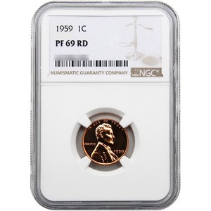 1959 Lincoln Memorial Cent PF69 RD NGC