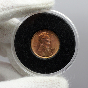 1909 VDB Lincoln Cent Wheat Reverse BU Condition Red