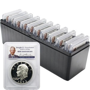1971-78 Eisenhower Dollar Set PR69 DCAM PCGS Ike Label (11 Coins) 1971-78 Eisenhower Dollar Set PR69 DCAM PCGS Ike Label (11 Coins)