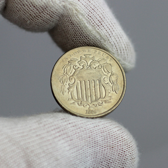 1868 Shield Nickel No Rays AU/BU Condition 1868 Shield Nickel No Rays AU/BU Condition