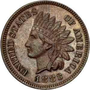 1883 Indian Head Cent XF/AU Condition 1883 Indian Head Cent XF/AU Condition