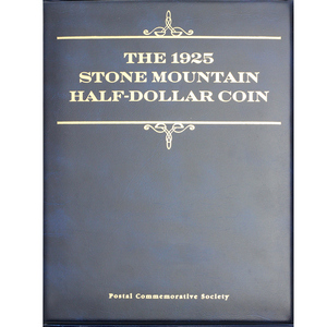 1925 Stone Mountain Commemorative Half Dollar BU Coin and Stamp Folder 1925 Stone Mountain Commemorative Half Dollar BU Coin and Stamp Folder