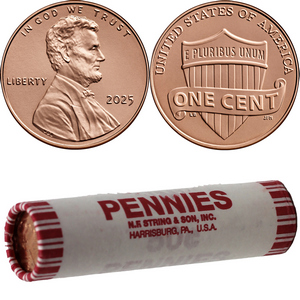 2025 Philadelphia Lincoln Cent Roll 2025 Philadelphia Lincoln Cent Roll