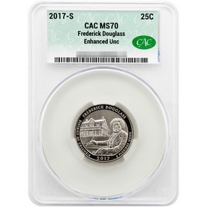 2017 S ATB Enhanced UNC Quarter Frederick Douglass MS70 CAC 2017 S ATB Enhanced UNC Quarter Frederick Douglass MS70 CAC
