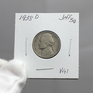1938 PDS Jefferson Nickel Trio VG/VF Condition