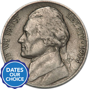 Pre 1964 Jefferson Nickel Date Our Choice Circulated Condition Pre 1964 Jefferson Nickel Date Our Choice Circulated Condition