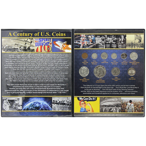1900 - 1999 Century of US Coins 10 Coin Set 1900 - 1999 Century of US Coins 10 Coin Set