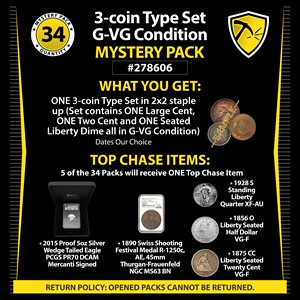 3-Coin Type Set G-VG Condition Mystery Pack #278606