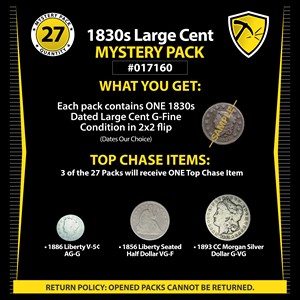 1830s Large Cent Mystery Pack #017160