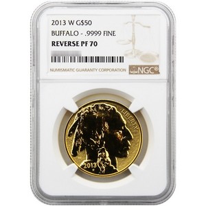 2013 W Gold Buffalo Reverse Proof  PF70 NGC Brown Label 2013 W Gold Buffalo Reverse Proof  PF70 NGC Brown Label