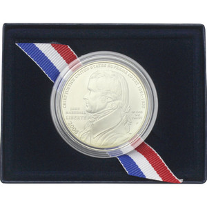 2005 P Chief Justice John Marshall Silver Dollar BU Coin in OGP
