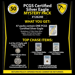 PCGS Certified Silver Eagle Mystery Pack #126240