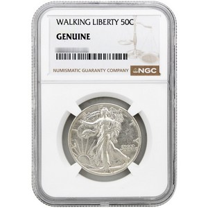 Random Date Walking Liberty Half Dollar NGC Genuine