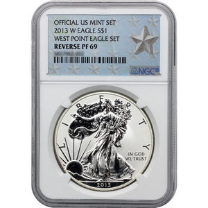 2013 W Silver American Eagle Reverse Proof PF69 NGC Star Label 2013 W Silver American Eagle Reverse Proof PF69 NGC Star Label