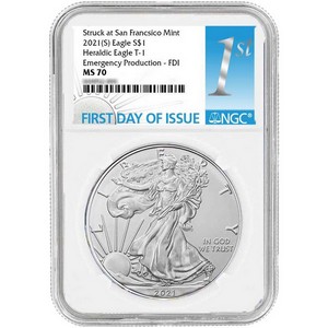 2020年 イーグル銀貨 PCGS MS70 サイン入り No.740