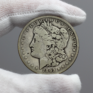 1893 CC Morgan Silver Dollar VG/F Condition