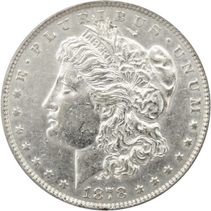 1878 Reverse of 1879 Morgan Silver Dollar AU/BU Condition
