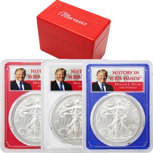 2020 W Silver Eagle Proof PCGS PR69 Red First Day Donald Trump 