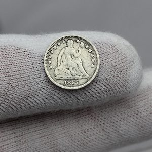 1857 Liberty Seated Half Dime VG/F Condition 1857 Liberty Seated Half Dime VG/F Condition
