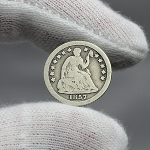 1857 O Liberty Seated Half Dime G/VG Condition 1857 O Liberty Seated Half Dime G/VG Condition
