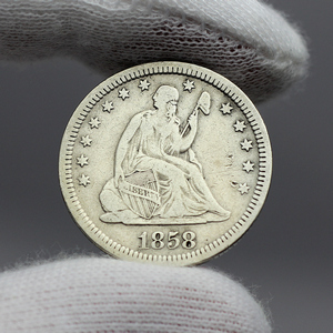1858 P Liberty Seated Quarter G/VG Condition 1858 P Liberty Seated Quarter G/VG Condition
