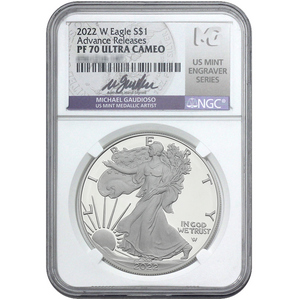 2021 W Type 2 Silver American Eagle Coin PF70 UC AR NGC US Mint Engraver Series 2021 W Type 2 Silver American Eagle Coin PF70 UC AR NGC US Mint Engraver Series