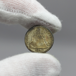 1876 CC Liberty Seated Dime G/VG Condition 1876 CC Liberty Seated Dime G/VG Condition