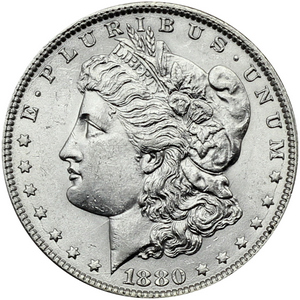 1880 O Morgan Silver Dollar AU/BU Condition 1880 O Morgan Silver Dollar AU/BU Condition