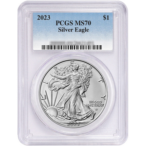 2023 Silver American Eagle MS70 PCGS Blue Label 2023 Silver American Eagle MS70 PCGS Blue Label