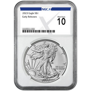 2023 Silver American Eagle MS10 ER NGCX Label 2023 Silver American Eagle MS10 ER NGCX Label