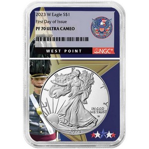 2023 W Silver American Eagle Coin PF70 UC FDI NGC West Point Core 2023 W Silver American Eagle Coin PF70 UC FDI NGC West Point Core