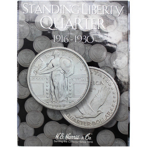 1925-1930 Standing Liberty Quarter Short Set in Tri Fold Album 1925-1930 Standing Liberty Quarter Short Set in Tri Fold Album