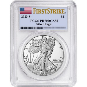 2023 S Silver American Eagle Coin PR70 DCAM FS PCGS Flag Label 2023 S Silver American Eagle Coin PR70 DCAM FS PCGS Flag Label