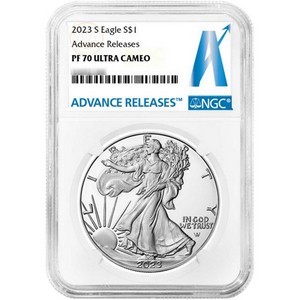 2023 S Silver American Eagle Coin PF70 UC Advance Releases NGC AR Label 2023 S Silver American Eagle Coin PF70 UC Advance Releases NGC AR Label