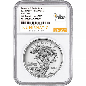 2023 P Silver American Liberty Series Medal PF70 UC FDI 1st