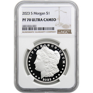 2023 S Morgan Silver Dollar PF70 UC NGC Brown Label 2023 S Morgan Silver Dollar PF70 UC NGC Brown Label