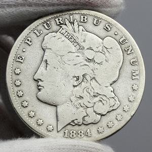 1884 CC Morgan Silver Dollar VG/VF Condition