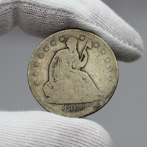 1866 Liberty Seated Half Dollar G/VG Condition 1866 Liberty Seated Half Dollar G/VG Condition