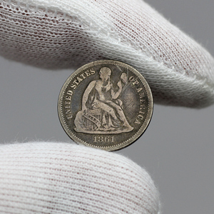 1861 Liberty Seated Dime G/VG Condition 1861 Liberty Seated Dime G/VG Condition