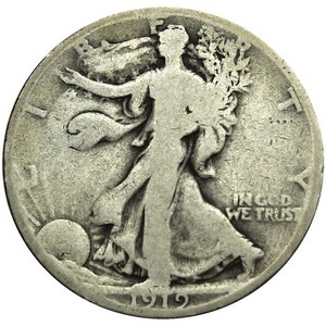 1919 D Silver Walking Liberty Half Dollar G/VG Condition 1919 D Silver Walking Liberty Half Dollar G/VG Condition