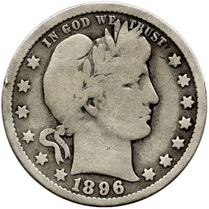 1915 S Silver Barber Quarter G/VG Condition 1915 S Silver Barber Quarter G/VG Condition