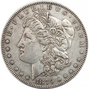 1879 Morgan Silver Dollar in VF/XF Condition