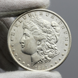 1884 O Morgan Silver Dollar BU Condition