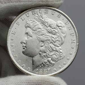 1887 Morgan Silver Dollar BU Condition