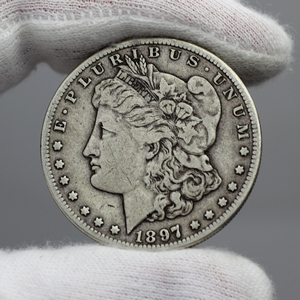 1897 S Morgan Silver Dollar VG/VF Condition 1897 S Morgan Silver Dollar VG/VF Condition