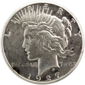 1927 Peace Dollar Silver F/XF Condition 1927 Peace Dollar Silver F/XF Condition